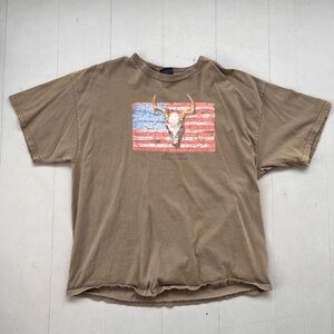 American Deer Hunter graphic skull t-shirt